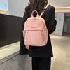 1PC Women Fashion Casual Daypacks Large Capacity Solid Color Backpacks Travel Double Shoulder Bag