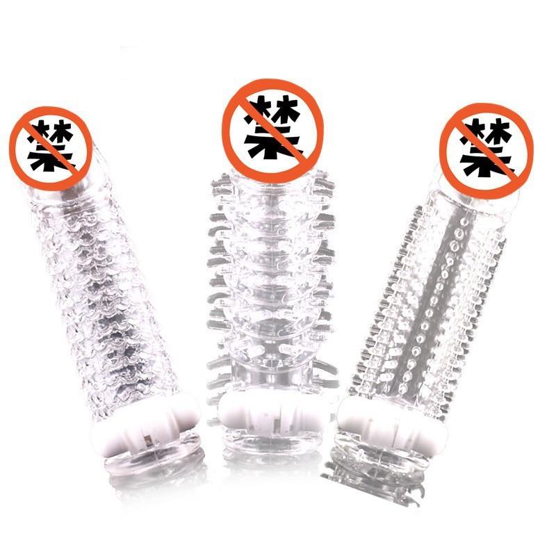 Wolf Tooth Condom Simulation Crystal Vibrating Condom Erotic Products Vibrating Crystal Condom Erotic Products Condom