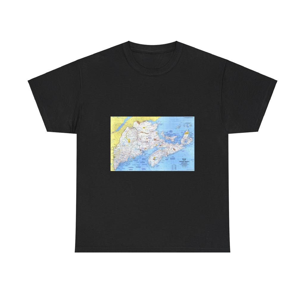 Canada - Maine, with the Maritime Provinces 1 (1975) (Map) T-Shirt