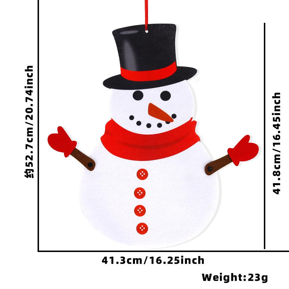 Adorable Christmas Felt Hanging Ornaments For Festive Holiday Decor With Movable Joints