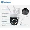 Techage 4MP PTZ WIFI IP Camera Speed Outdoor Wireless AI Security Surveillance IP Camera Full Color Night Two Way Audio ONVIF
