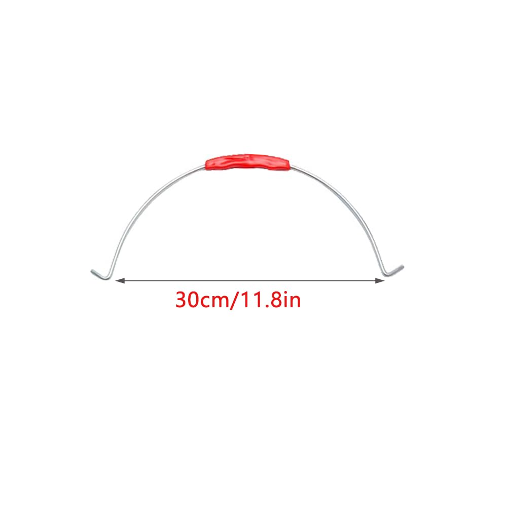 Bucket Handle 5-Pack Metal Handle with Plastic Grip Outward Hook End Load Capacity 20 lbs 30 cm
