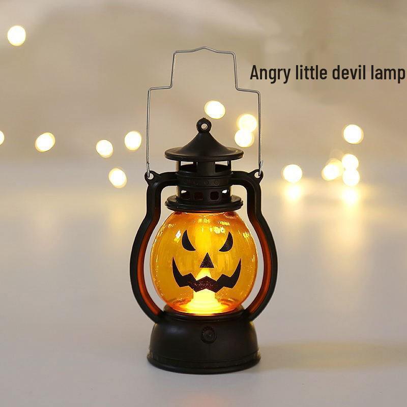 Retro LED Kerosene Lamp Candle Light - Handheld Holiday Decoration and Creative Atmosphere Ornament.