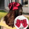 Women's Red Big Bow Hairpin Elegant Hairpin Hair Accessory Clip Headdress