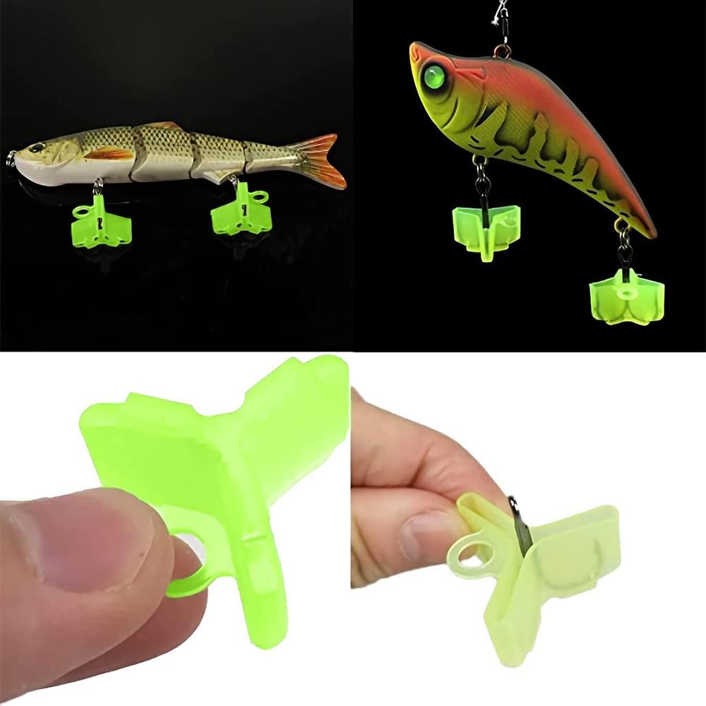100 Pcs Fishing Hook Bonnets Treble Hook Safety Holder Covers, 5 Sizes, Green