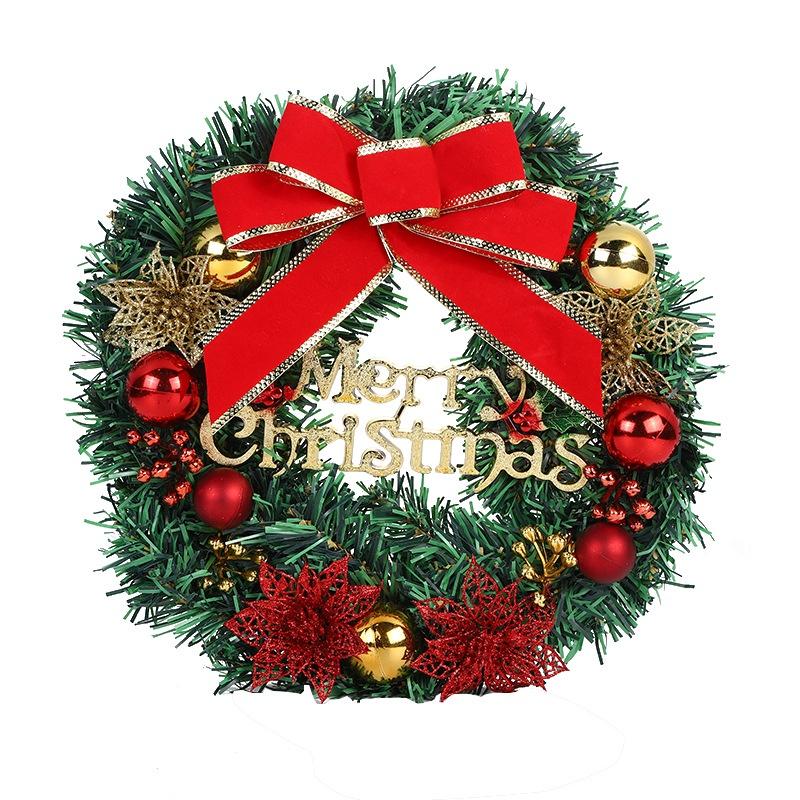 Handmade Pvc Wreath For Christmas Tree Decoration Festive Door Hanging And Window Prop