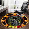 1pc Dragon Ball Mashup Artwork Round carpet, Made of Polyester,Perfect for Decorating Office Chairs, Living Rooms,Vibrant Decorative Rug