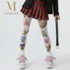 Японский стиль Цветочные колготки Y2K Аниме Сексуальные чулки Леггинсы Тонкие Шелковый бархат Длинные колготки Сексуальное нижнее белье Новый год