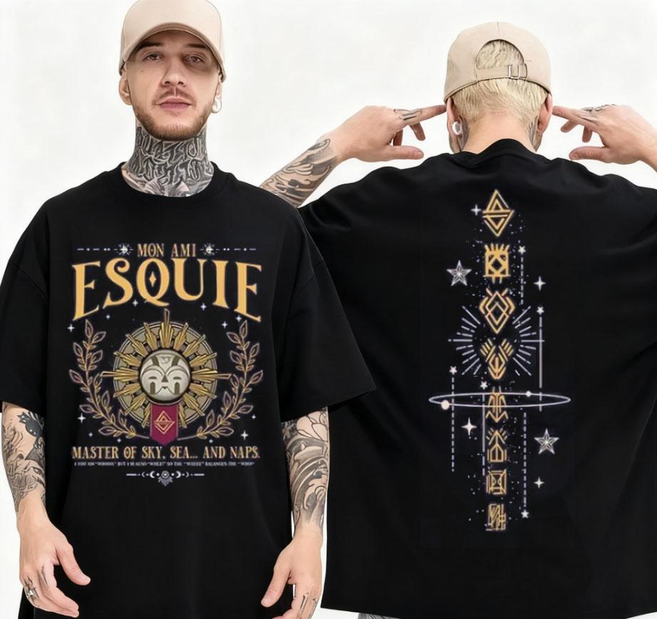 Esquieclair Obscure Expedition 33 Графическая Футболка Подарок Фанату Игры Мерч Футболка Мужская Повседневная Харадзюку Хлопковая Футболка Уличная Одежда