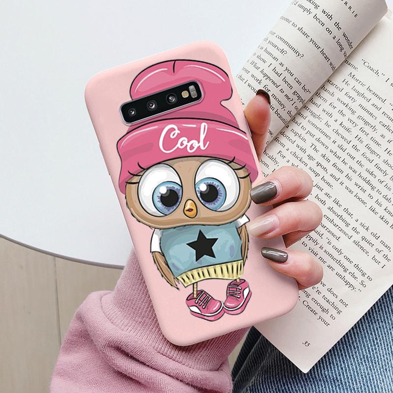 Case For Samsung Galaxy S10 S 10 Plus S10E Phone Cover Cute Cartoon Candy Painted Soft TPU Coque For Samsung S10 S10+ S10E Funda