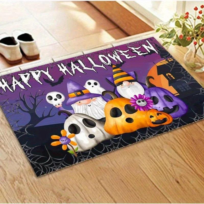 1 шт. Рождественский напольный ковер, коврик для входной двери, декор для двери дома, ковры для ванной комнаты, прихожей, спальни, гостиной, нескользящий коврик для ног