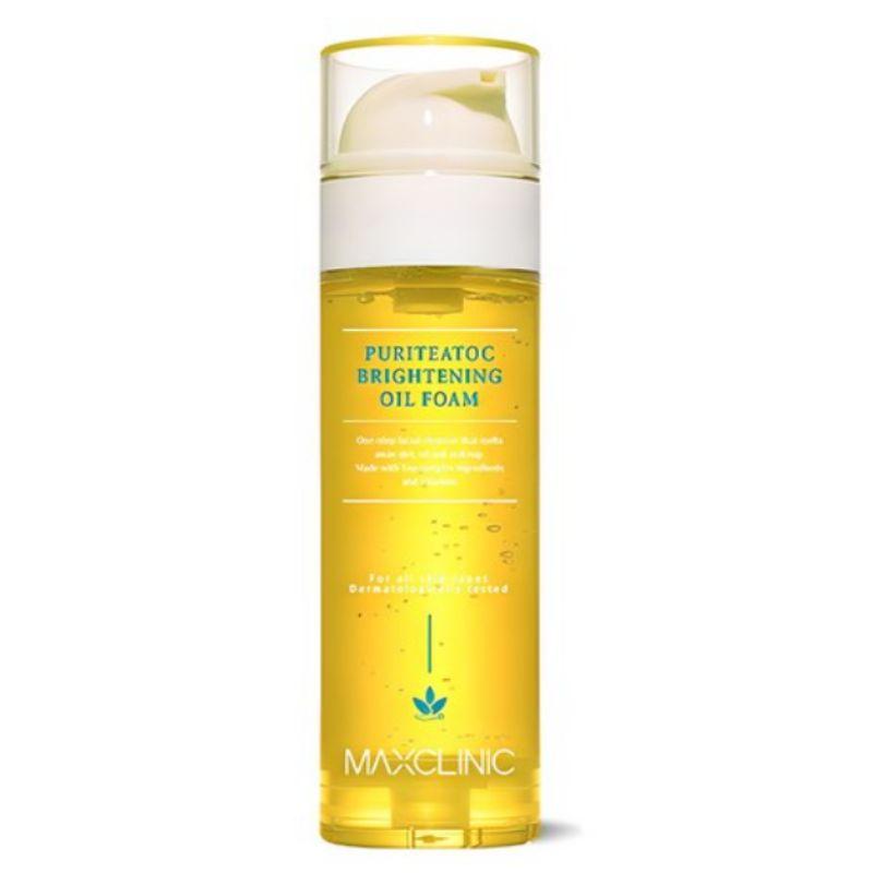 Maxclinic Puritytok Brightening Oil Foam Vitamin Radiance Cleansing Foam Face Wash for Dull Skin 110g