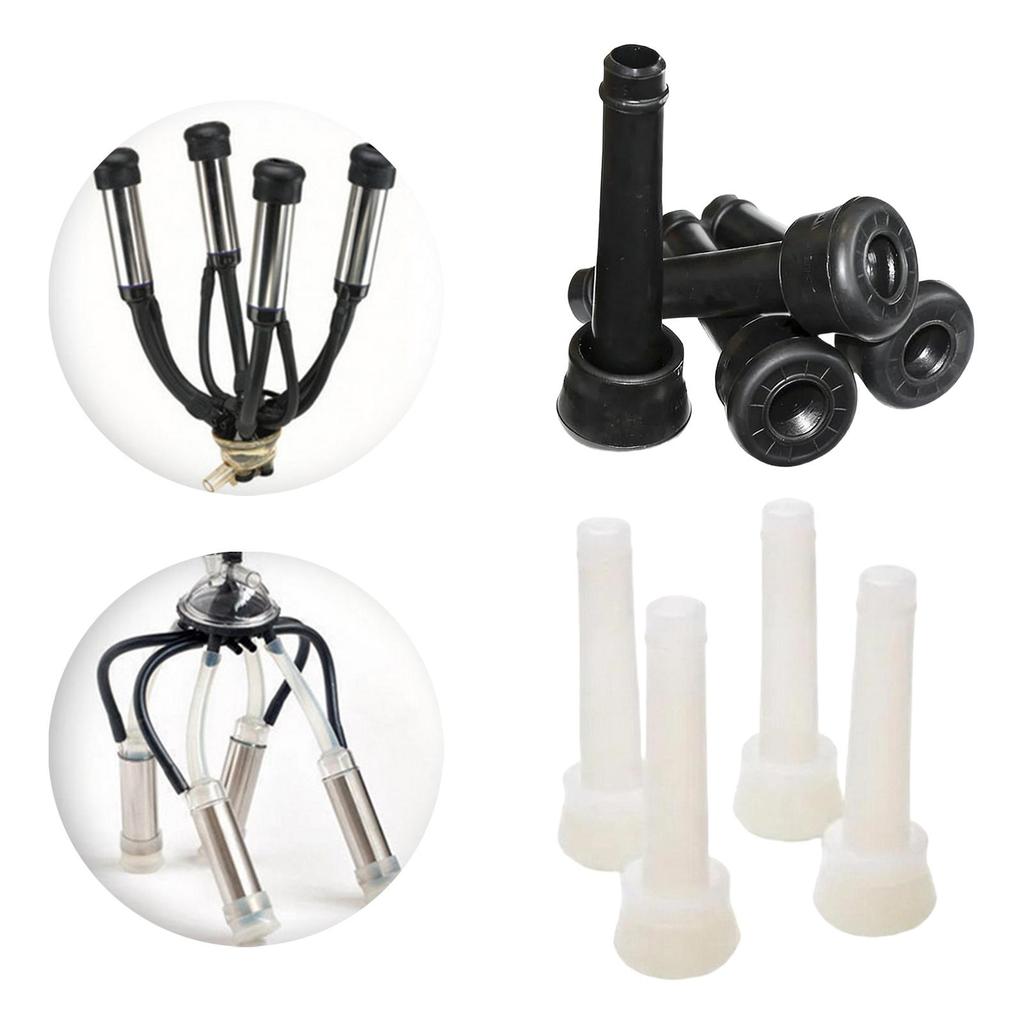 4Pcs Teat Cup Liners Easy to Install High Performance Replacements Milking Machine Liners Soft