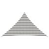 Sun Shade Sail Light Grey and White 2.5 x 2.5 x 3.5 m HDPE