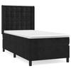 3132887 vidaXL Divan Bed and Mattress Black 80x200 Cm Velvet