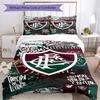 Flumi-nense Football Crest Printed Pattern Duvet Cover Set – includes 1 duvet cover and 2 matching pillowcases Bedroom decor Christmas gifts