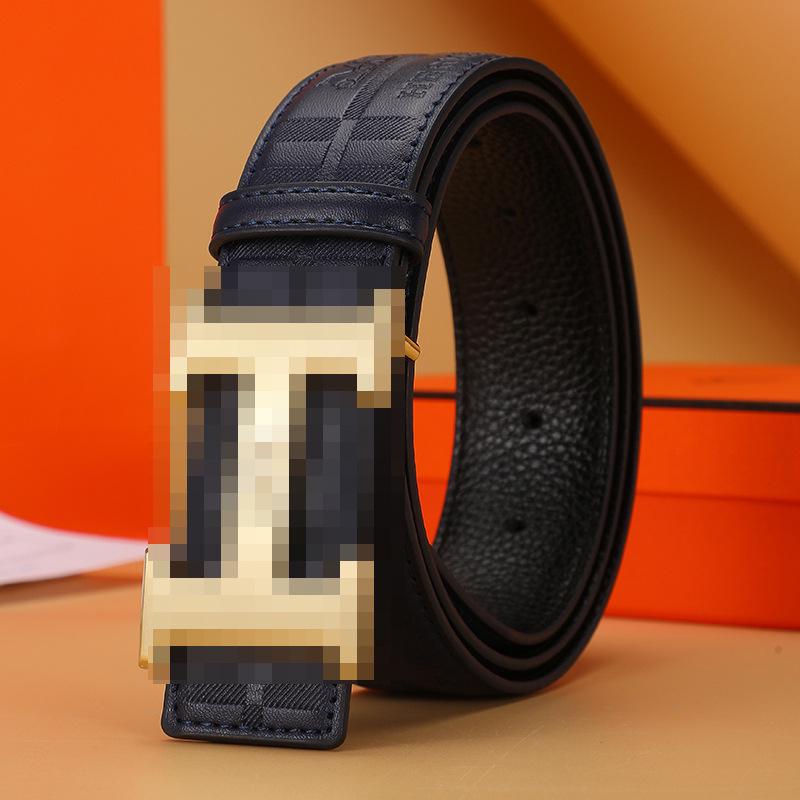 Мужской ремень 2025 года из ретро-кожи с автоматической пряжкой - Модный дизайн для молодежи