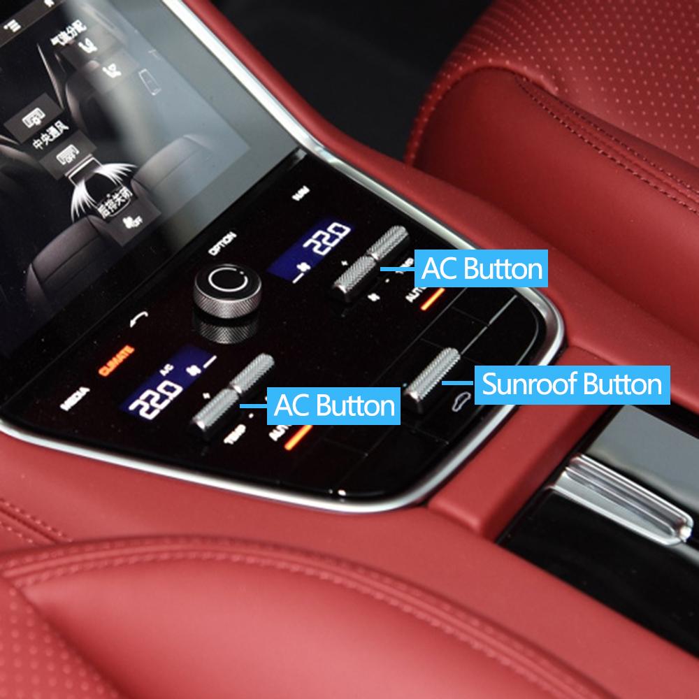 Car Central Console Air Conditioning Sunroof Switch AC Button Push Keys Replacement For Porsche Cayenne Panamera