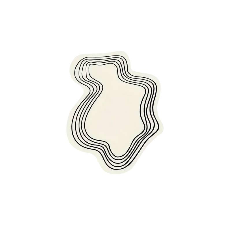 Japanese Style Imitation Cashmere Carpet for Living Room, Bedroom & Tatami - Large Irregular Shape, Simple Design