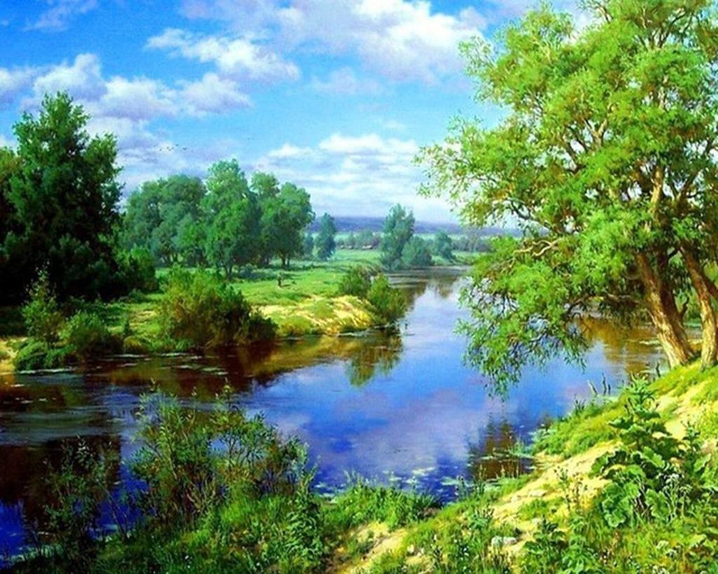 5D Diamond Mosaic Round Diy Diamond Painting for Adults Handicraft Spring Scenic Picture Art Wall Decor