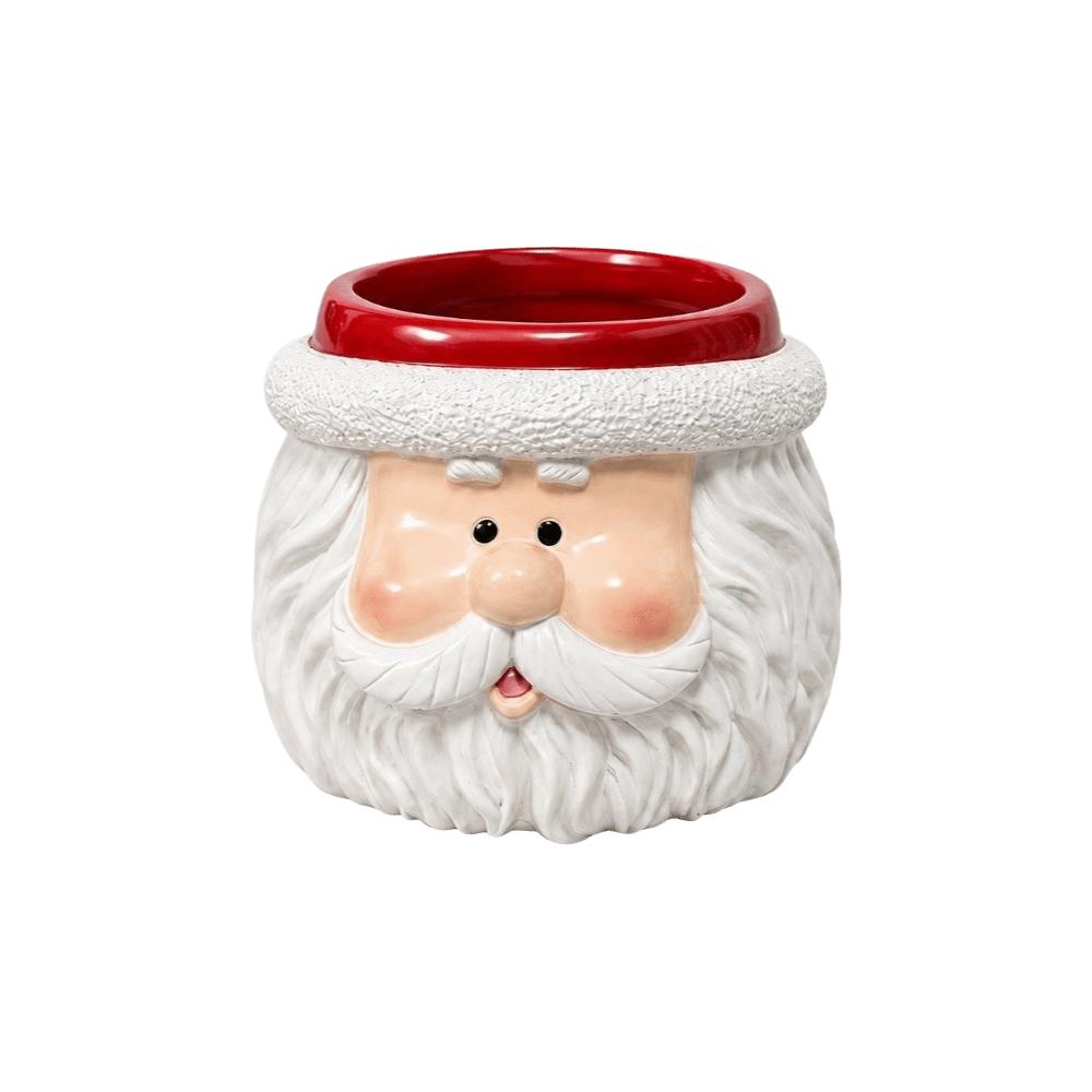 Resin Christmas Ornaments Cartoon Tabletop Plant Planter Santa Claus Flower Pot Home