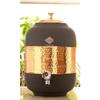 Half Hammered with Silk Finish Copper Water Pot In Grey Color, Volume - 5 LTR.