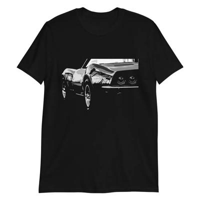 Мужская футболка C3 Rear American Muscle Car, короткий рукав, повседневная, 100% хлопок, круглый вырез, летняя, размеры S-3XL