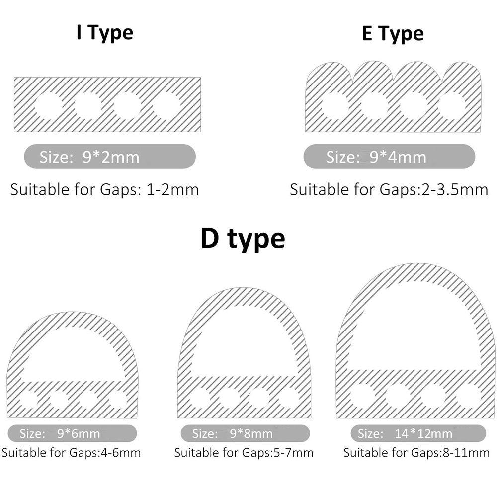 Тип Звукоизоляционная силиконовая резина Уплотнительная лента для сквозняков Для уплотнительной ленты для дверей и окон