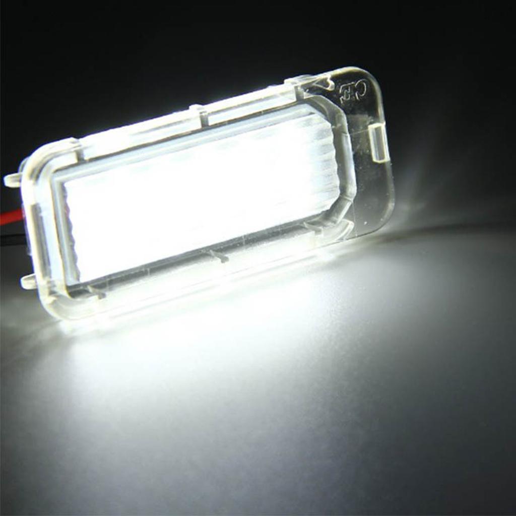 1 пара ксеноново-белых полностью светодиодных фонарей подсветки номерного знака для Focus 5D Mondeo Fiseta, лампа номерного знака 6500K CAN-bus 12V