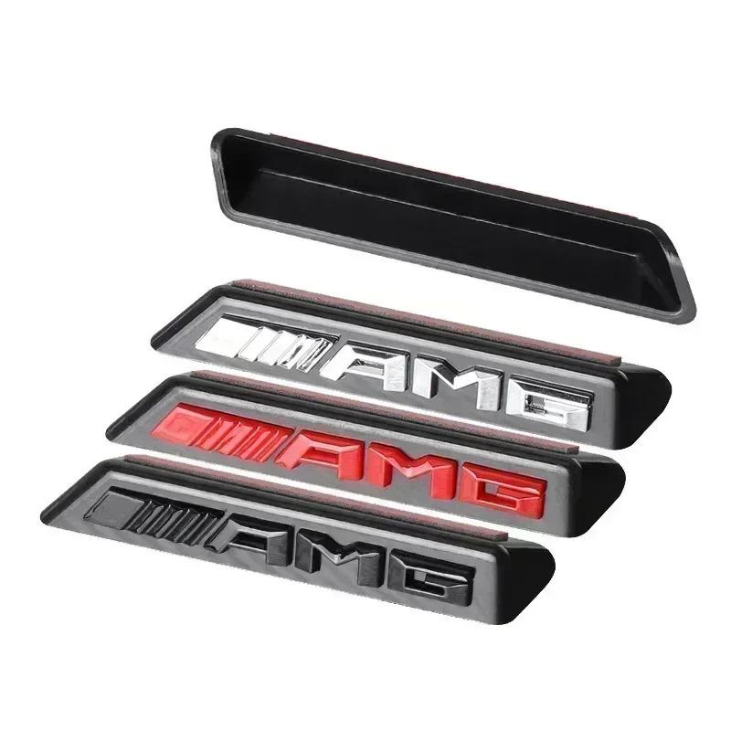 3D ABS Car Sticker Front Grille Emblem Decoration Accessories for Mercedes Benz AMG E C G M R S Class W176 W204 W212 GLC CLA GLA VT1