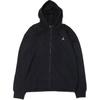 Logo Print Zip-Up Hooded Jacket Men Outerwear Black FJ7772-010