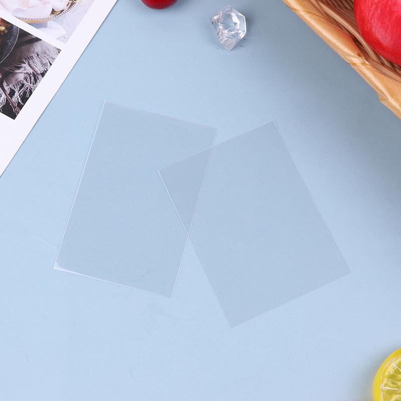 50Pcs Korea Card Sleeves Photocard Holographic Protector Film Album Binder Pocket Page Protector