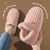 Fashion Unisex Winter Home Slippers 2024 New Warm Plush Cotton Slippers Indoor Home Non-Slip Thick Sole Furry Shoes for Couples