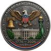 Памятная монета к 250-летию Америки, рельефная монета, изображающая Колокол Свободы и белоголового орлана, памятный подарок для ветеранов