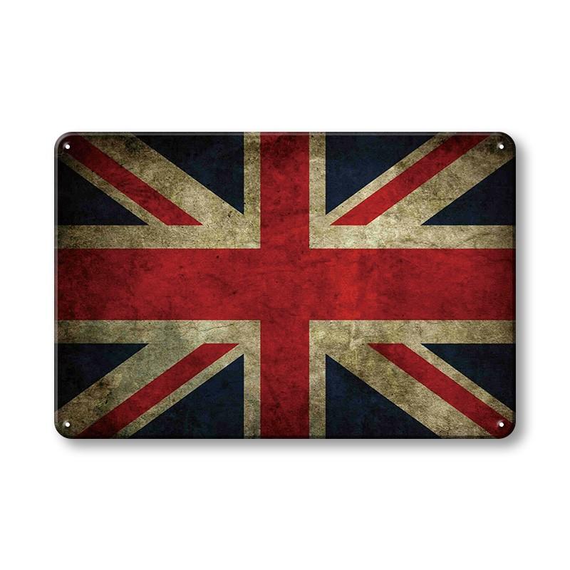 INEED Декор флаг страны винтажные постеры доска металлическая вывеска настенное художественное украшение жестяная вывеска бар паб гостиная домашняя железная живопись