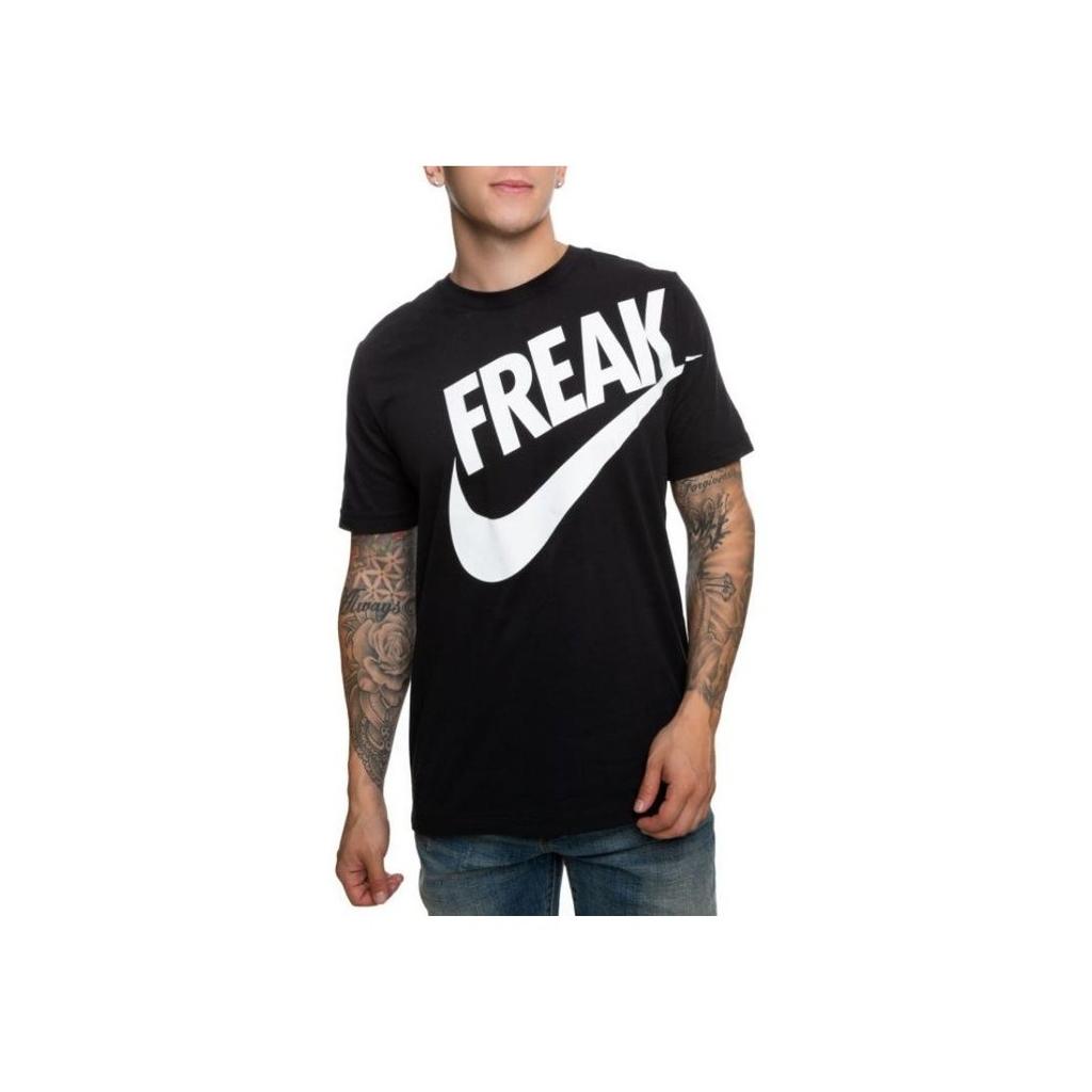 Nike Giannis Dri-Fit Freak Big Logo с круглым вырезом и короткими рукавами, мужские топы, черный BV8265-010