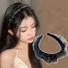 Elegant Organza Pleated Hairband For Women Fashion Hair Hoop Headband Female Hair Accessories