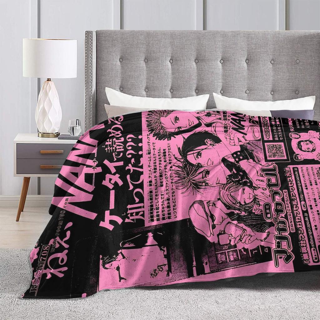 Nana Anime Blankets Quality Soft Warm Bedding Throws Winter Kids Adult Couch Chair Sofa Bed Funny Bedspread