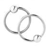 2шт 4 мм мужчины женщины хирургическая сталь кольцо в носу обруч пирсинг хряща