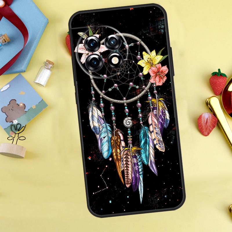 Retro Feather Dreamcatcher Cover For OnePlus 13 13R 12 12R 11 10 Pro 8T 10T OnePlus Nord 4 CE 2 3 Lite N30 N20 N10 Case