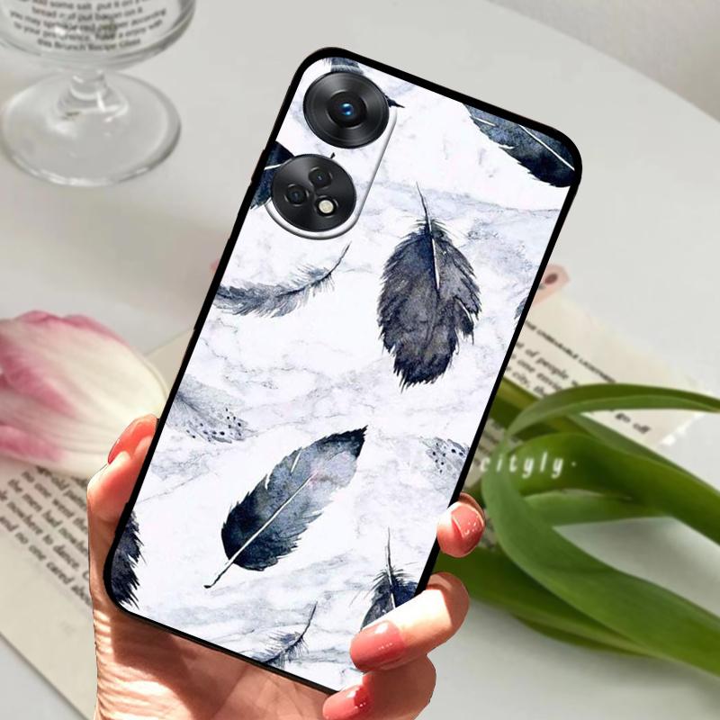 Чехол для OPPO Reno 8T CPH2481 с рисунком «Волк и Мрамор» Мягкий силикон Прозрачная крышка Funda для телефона OPPO Reno8 T Чехол для Reno 8T 4G Coque