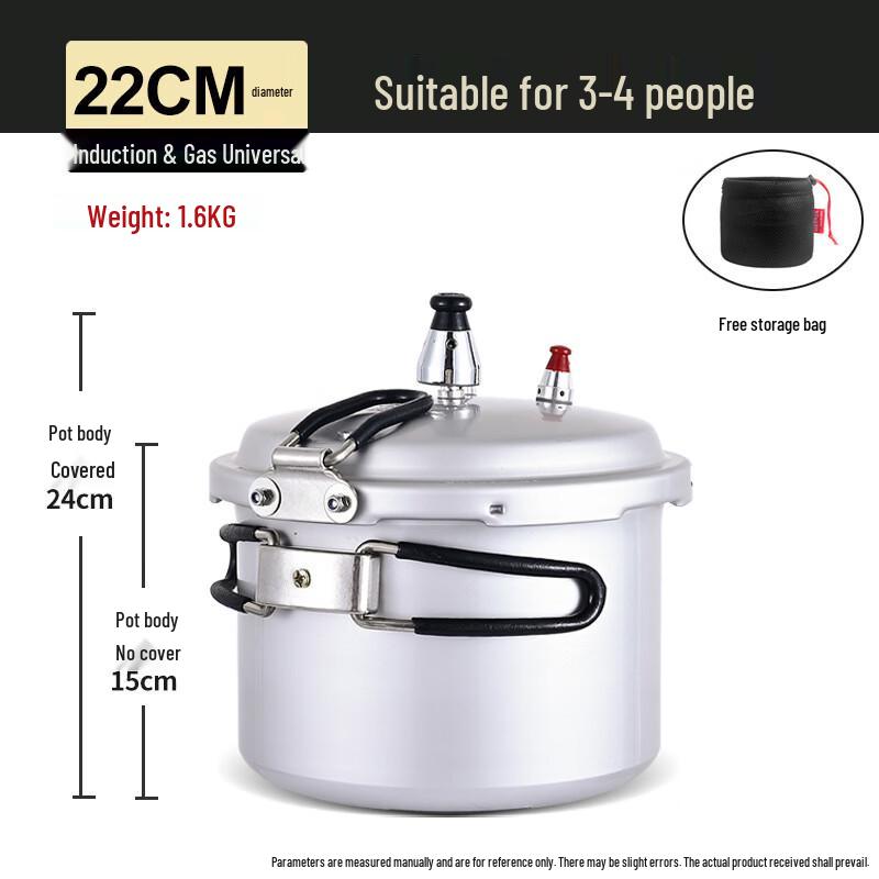OLOEY Portable Outdoor Pressure Cooker 22cm