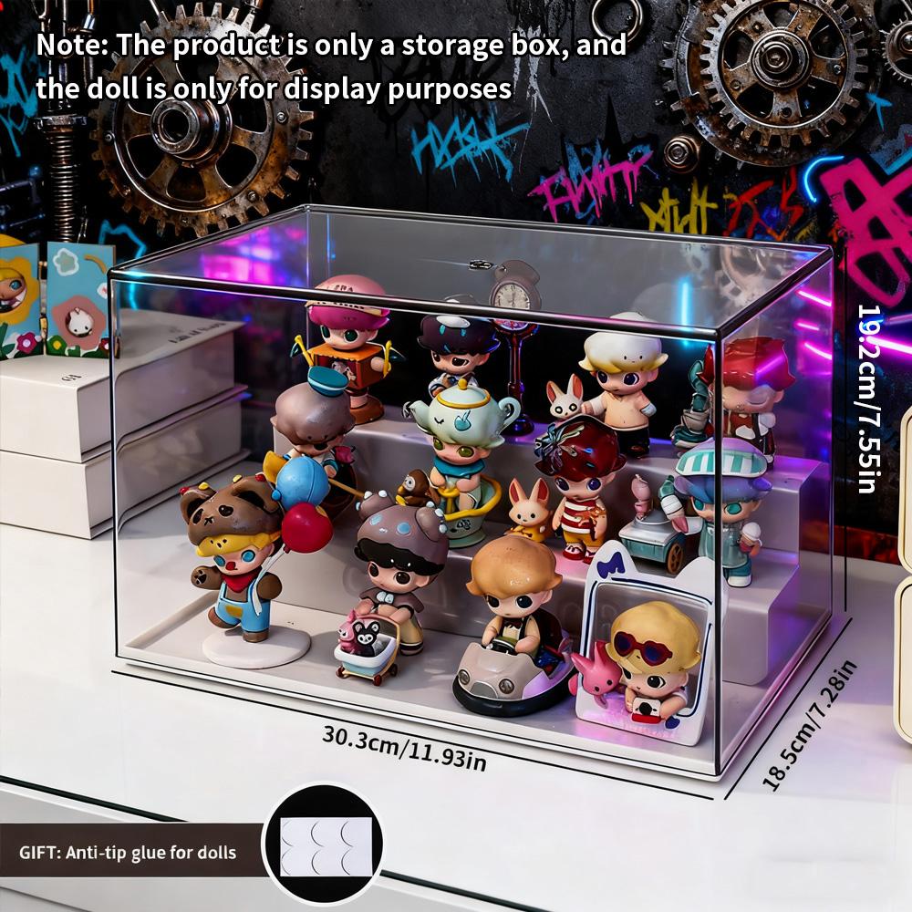 Премиальная коллекционная полка Пылезащитный дисплей для игрушек в слепой коробке Хранение 1/2/3 слоя на выбор