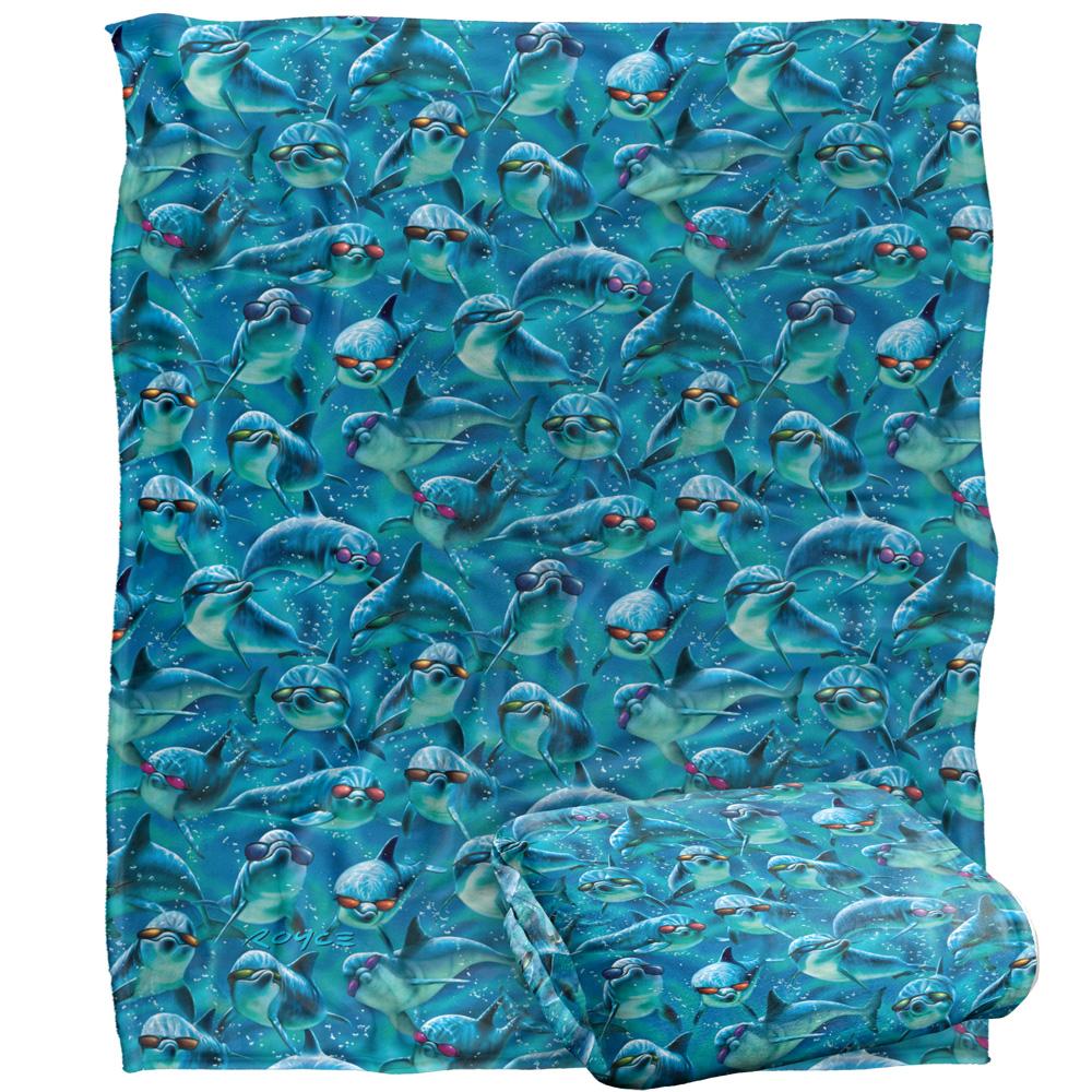 Royce McClure Mod Squad Silky Dolphin Supersoft Blanket
