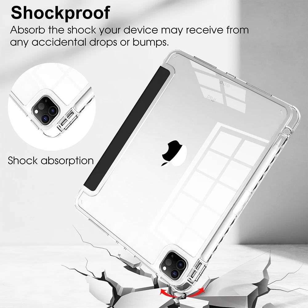 Модели для нового iPad M5 11 13 дюймов Pro 6-го поколения A3361 A3362 A3357 A3358 A3359 Акриловый HD чехол с держателем для стилуса