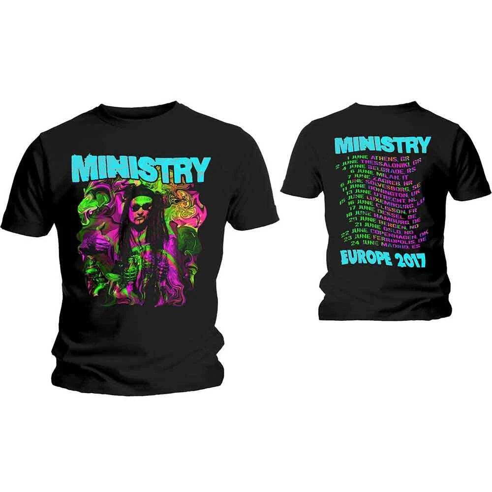 Ministry Unisex T-Shirt: Trippy Al (Ex-Tour & Back Print) (Small)