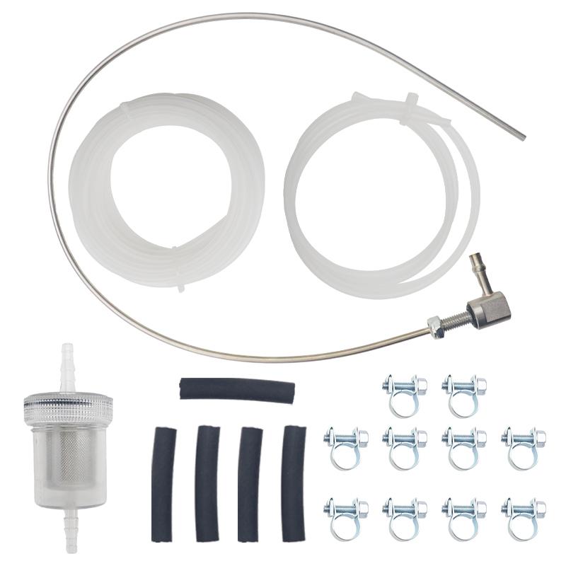 1Set 4 Meter for Webasto Eberspacher Diesel Heater Inline Fuel Filter Hose Clip Pipe Line Kit Replace Parking Heater Fuel Tank Sender Stand Pipe Kit
