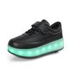 Four-wheeled New Runaway Shoes, Beginner Roller Skates, Children's and Adolescents' Wheel Shoes, LED Charging, Luminous Shoes