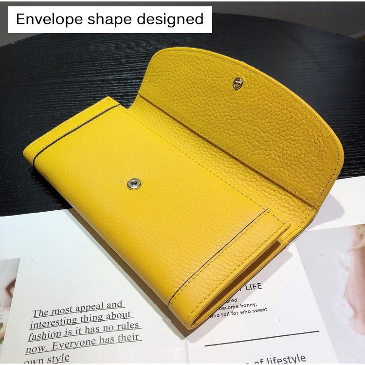 Новинка 2024 года, женские кошельки из натуральной кожи, роскошный длинный кошелек из воловьей кожи, оригинальный брендовый клатч-конверт, большой вместительный кошелек для телефона