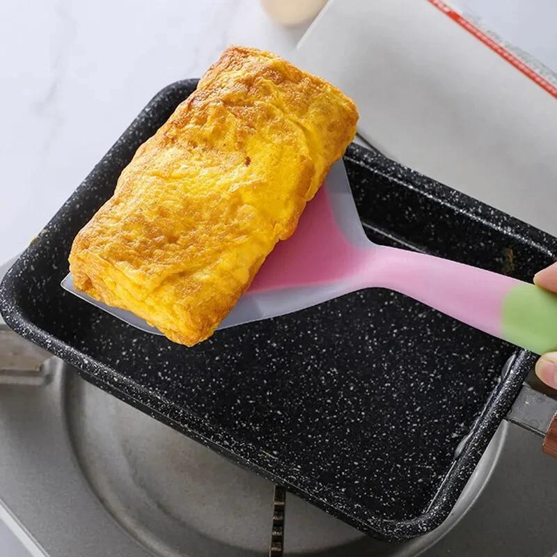 Новый 1шт силиконовый шпатель кухонные принадлежности говядина мясо яйца кухонный скребок широкий пиццы инструменты для приготовления пищи лопатка антипригарное покрытие